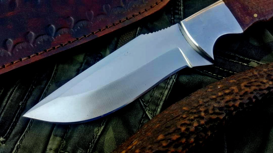 Custom Handmade D2 Tool Steel Hunting Skinning Camping Knife