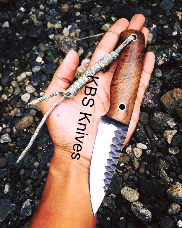 Custom Handmade D2 Hand Forged Steel Hunting/Skinning Knife