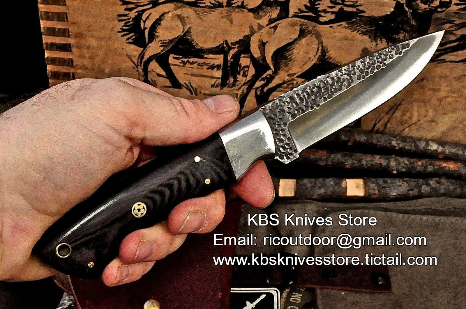 Hand Made D2 Steel Hand Forged Skinning Knife