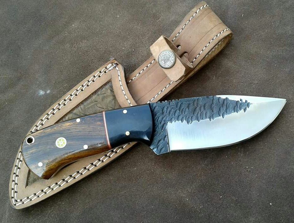 Custom Handmade Hand Forged 1095 HC Steel Hunting Skinner EDC Knife