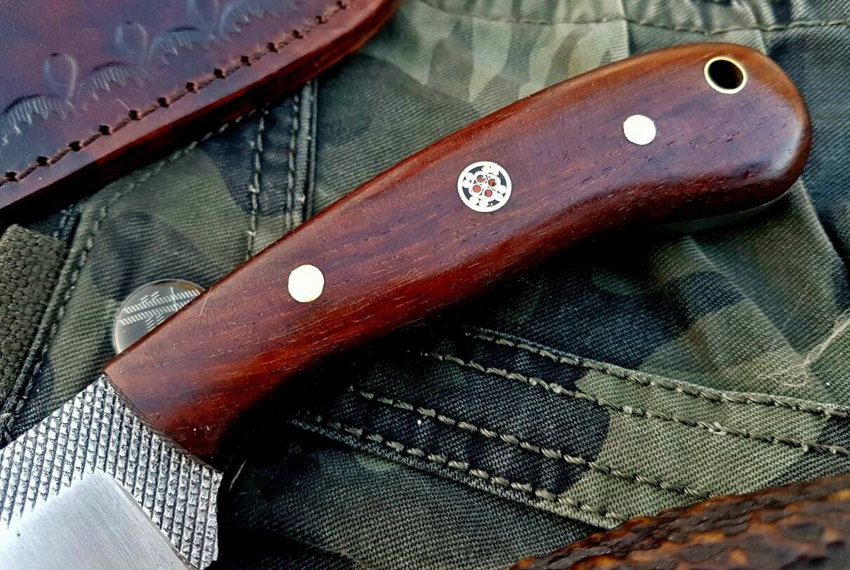 Custom Handmade File Tool Steel Hunting Skinning Knife