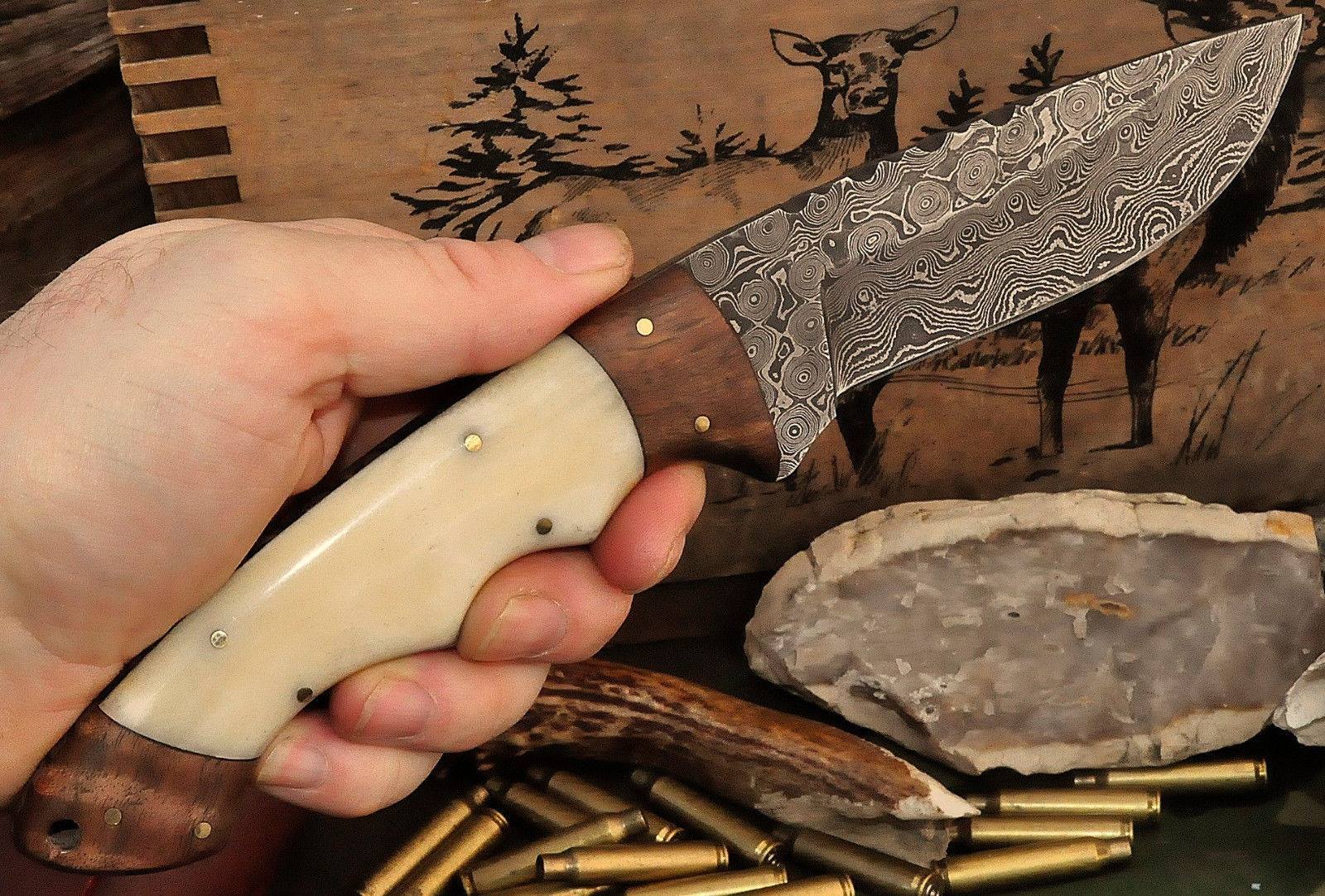 Hand Made Damascus Skinning Knife