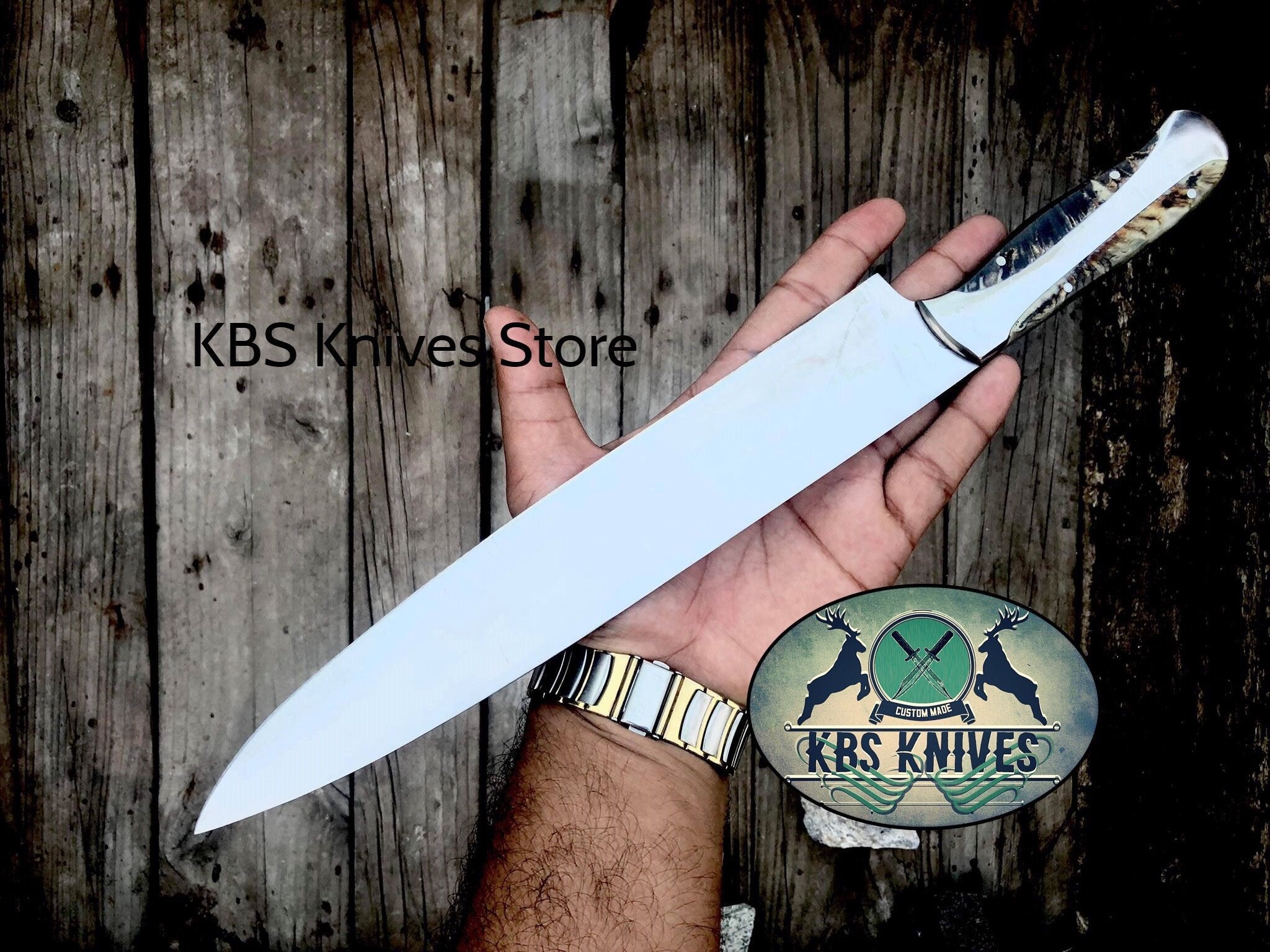 Custom Handmade D2 Stainless steel Chef/Kitchen Knife