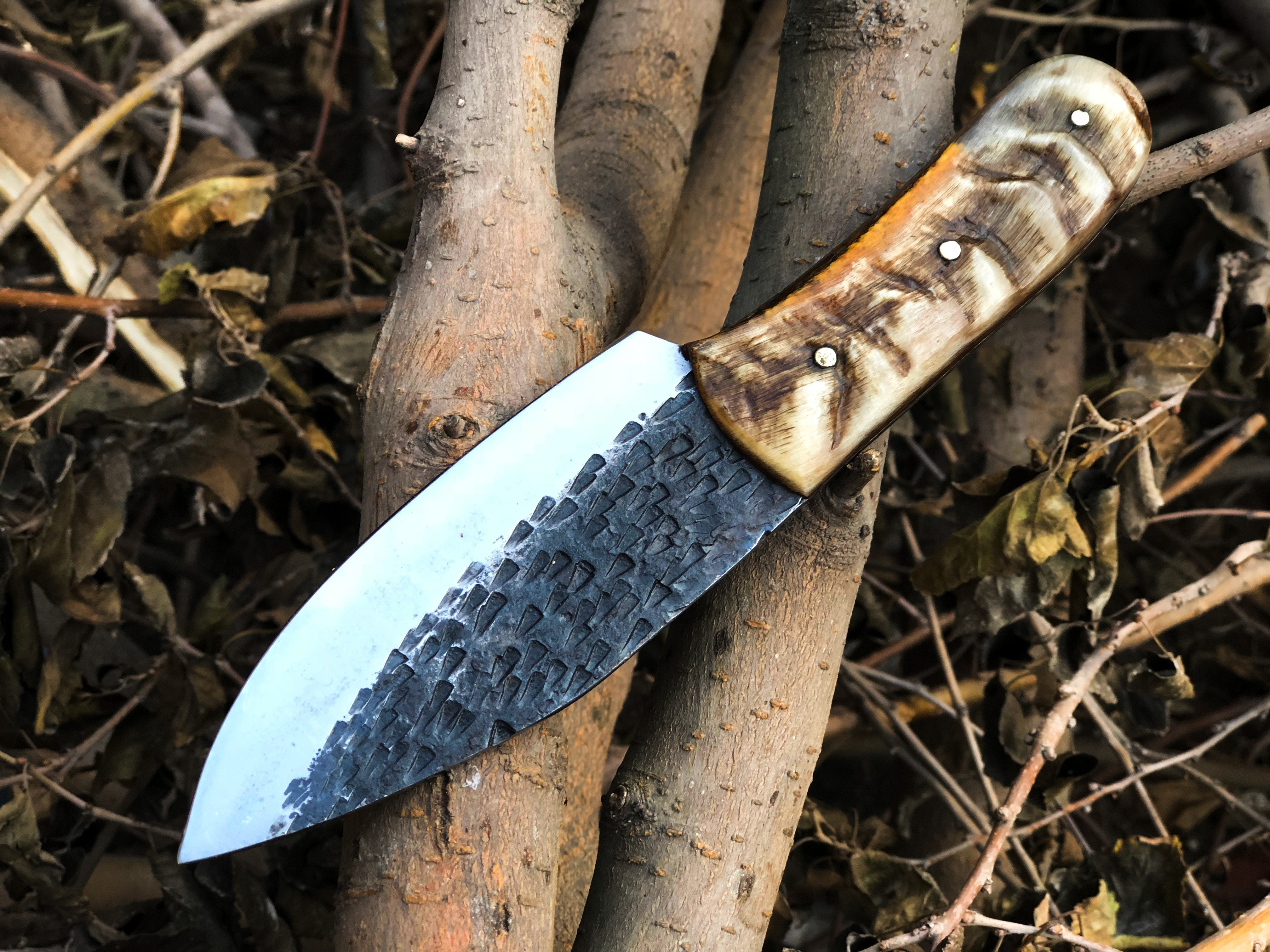 New Full Tang Custom Handmade 1095 Steel Skinner Knife