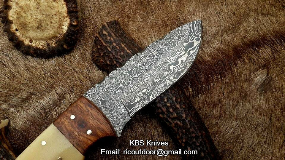 Hand Made Damascus Skinning Knife