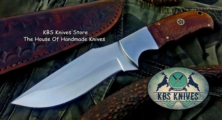 Custom Handmade D2 Tool Steel Hunting Skinning Camping Knife