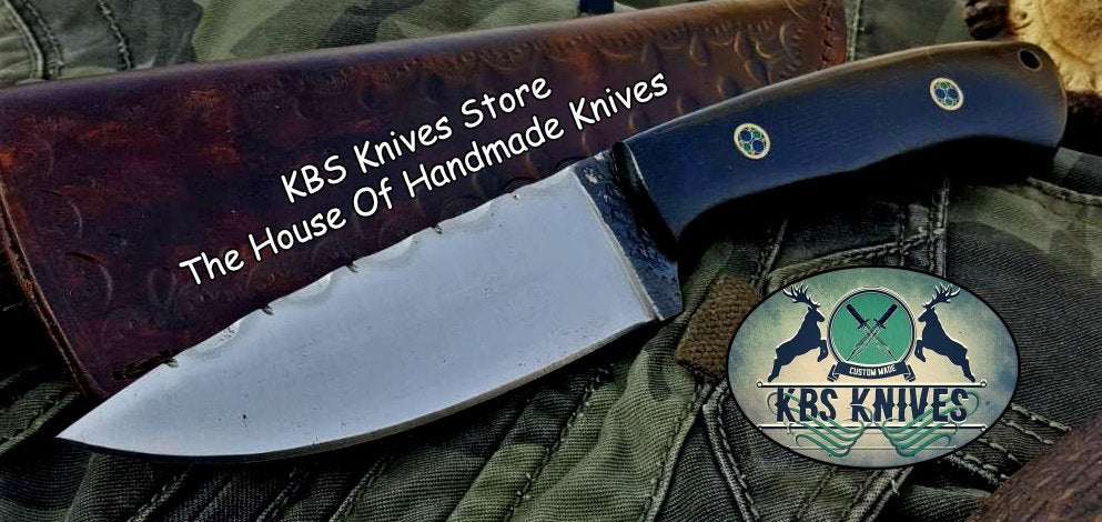 Custom Handmade 1095 High Carbon Steel Hunting Skinning Camping Knife