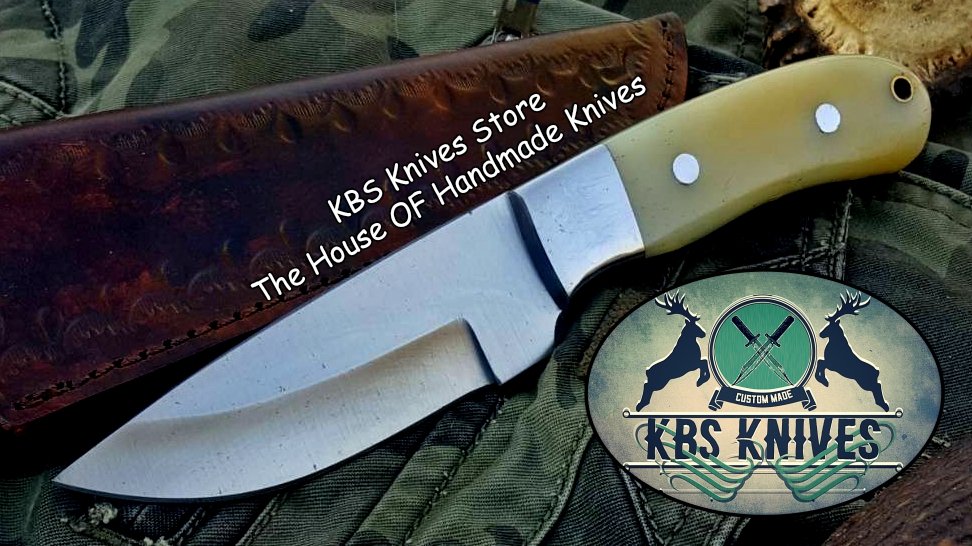 Custom Handmade D2 Tool Steel Hunting Skinning Knife