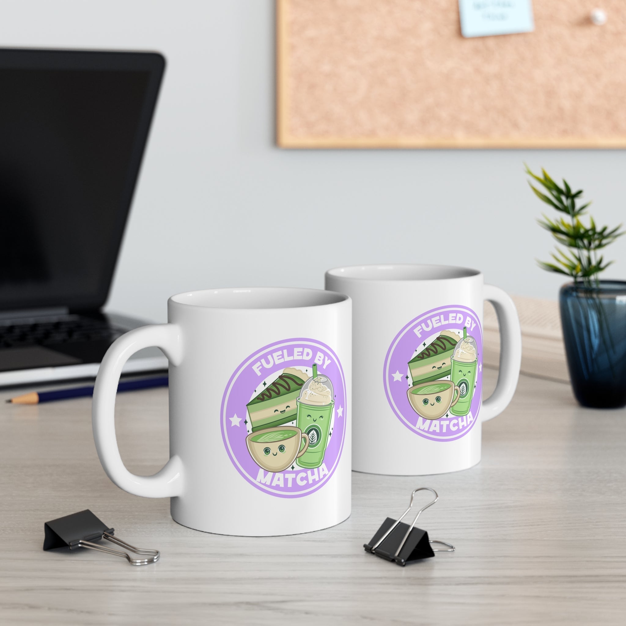 Humorous Fueled by Matcha Mug