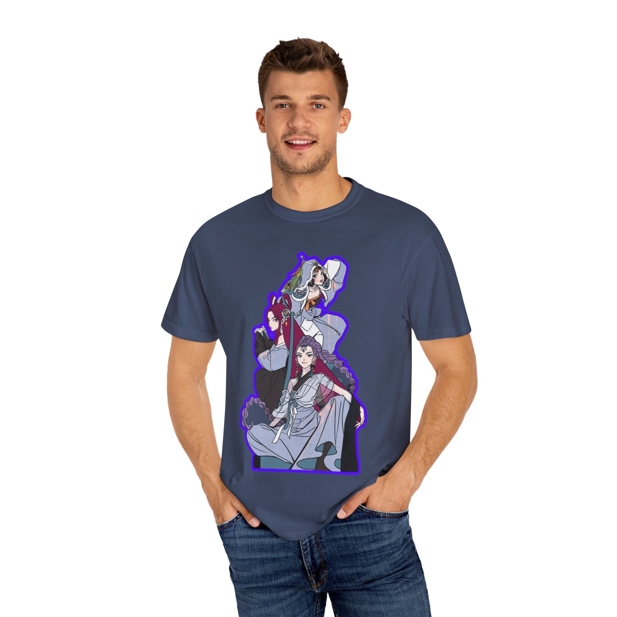 Anime-Inspired kpop Graphic Tee with Bold Text, Perfect for Fans of Japanese Culture, Casual Wear, Anime Conventions, Gift for Otaku