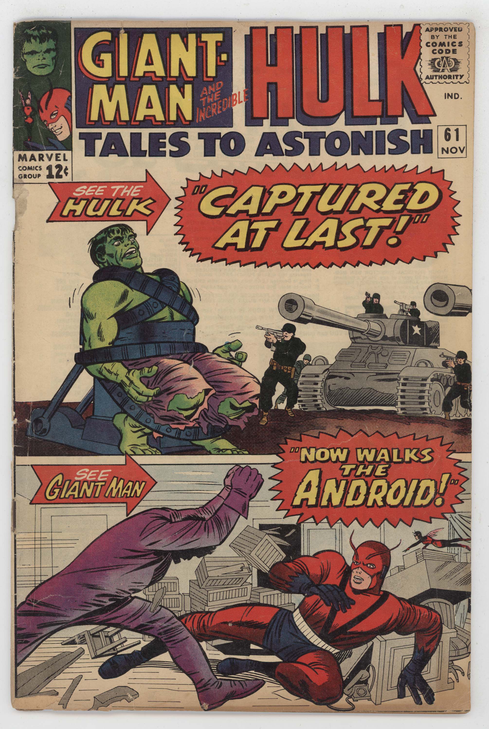 Tales To Astonish 61 Marvel 1964 VG Giant-Man Hulk 1st Glenn Talbot