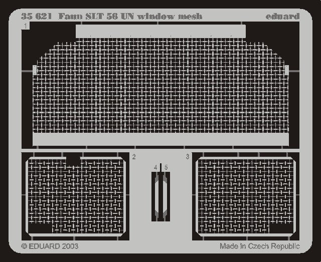 Eduard 35621 1/35 Armor- Faun SLT 56 UN Window Mesh for TSM