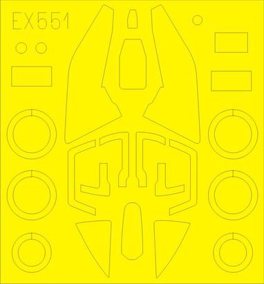 Eduard EX551 1/48 Mask Aircraft- Su17M3/4 for KTY