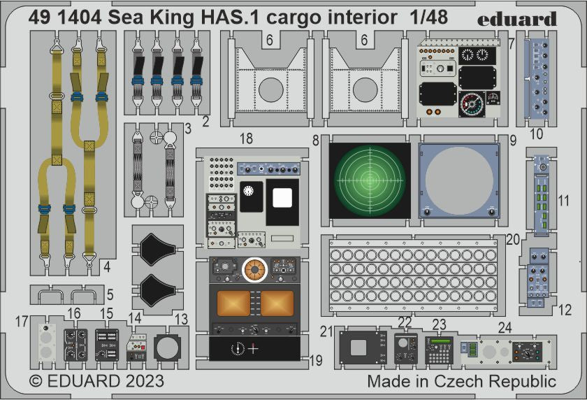 Eduard 491404 1/48 Aircraft- Sea King HAS1 Cargo Interior for ARX (Painted)