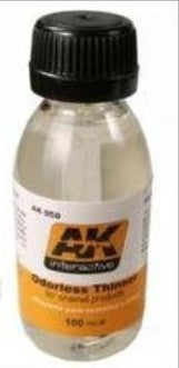 AK Interactive 50 Odorless Enamel Thinner 100ml Bottle