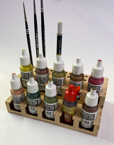 Paint Rack - 26mm Mini, For Vallejo and Army Painter Style Dropper Bottles