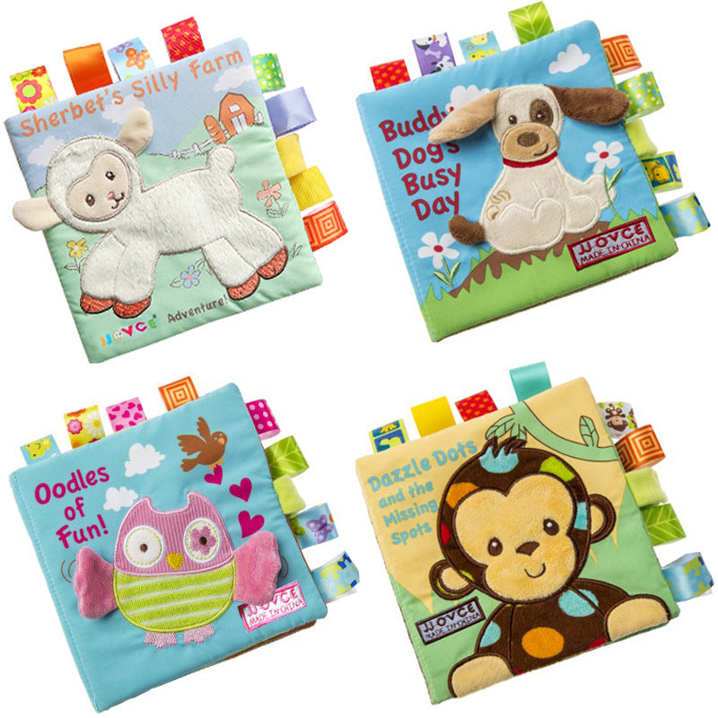 Animal Embroidery Cloth Book – Soft Baby Puzzle Book Interactive Learning Toy