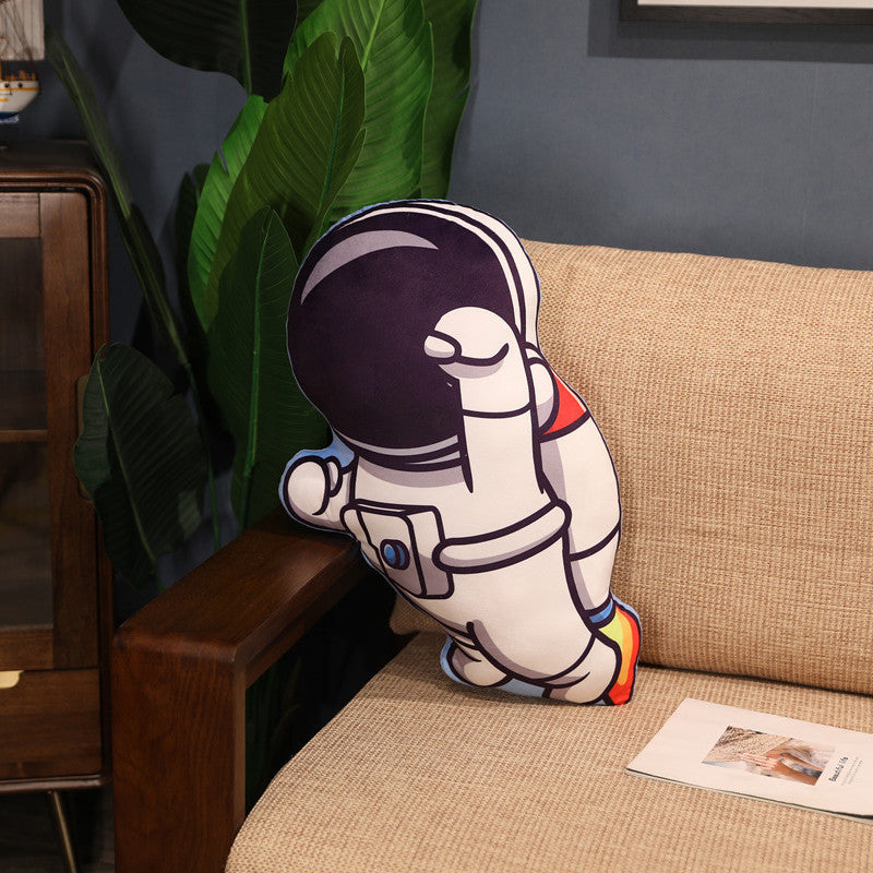 Plush Astronaut Rocket Pillow – Soft Space-Themed Stuffed Toys for Kids and Gifts