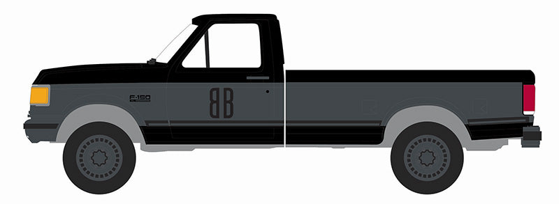 Greenlight 28150-E 1/64 Scale 1990 Ford-F150 XL Pickup Black Bandit Series 29