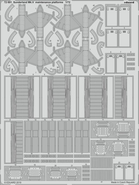 Eduard 72691 1/72 Aircraft- Sunderland Mk V Maintenance Platform for SHY