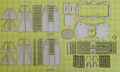 6mm Ultra Modern / Future City Building, Double Tower - 285CSS051