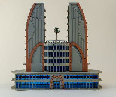 6mm Ultra Modern / Future City Building, Double Tower - 285CSS051