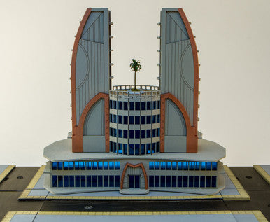 6mm Ultra Modern / Future City Building, Double Tower - 285CSS051