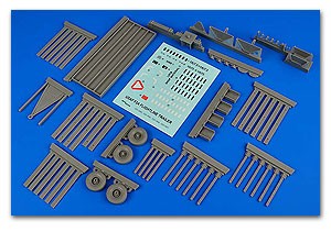 Aerobonus 320090 1/32 USAF F2A Flightline Steel-Type Platform Trailer w/Racks