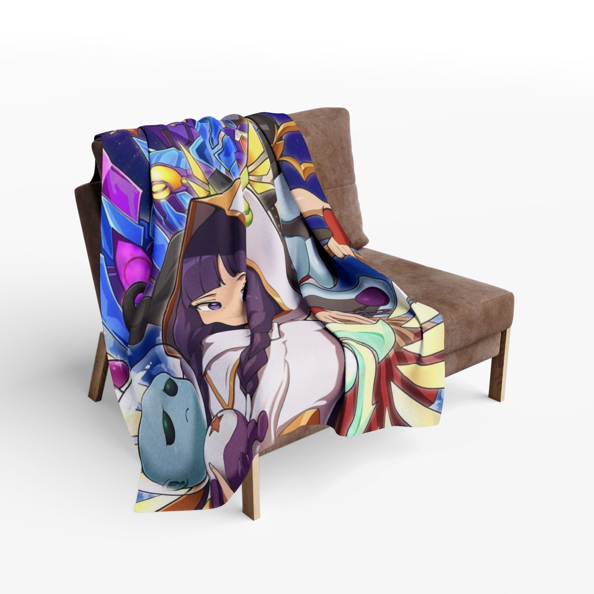 Drykage Anime-Inspired Arctic Fleece Blanket, Cozy Throw for Gamers, Soft Blanket for Home, Perfect Gift for Anime Lovers, Decorative Blanket