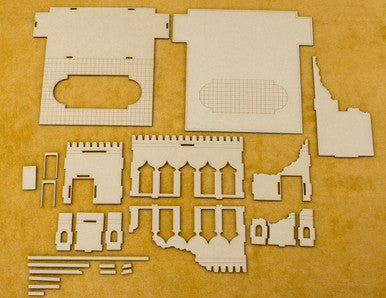 28mm Ruined Temple (MDF) - 28MMDF160-BA2