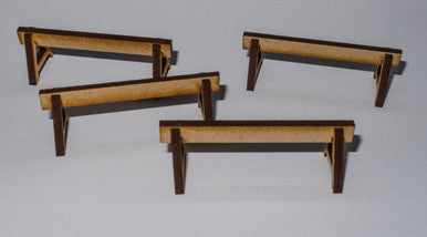 28mm Road Barricades (4) - 28MMDF169