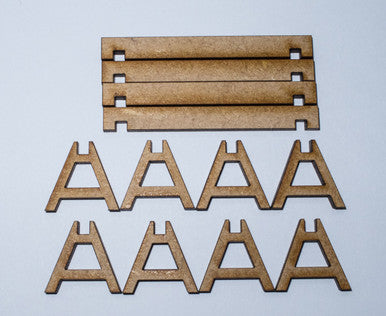 28mm Road Barricades (4) - 28MMDF169