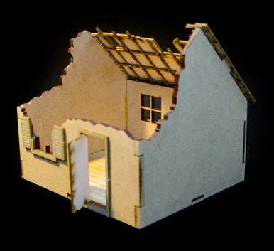 28mm Ruined Small Country Home - 28MMDF555