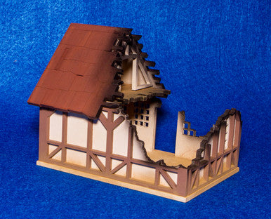 28mm Tudor House, Ruined - 28MMDF622
