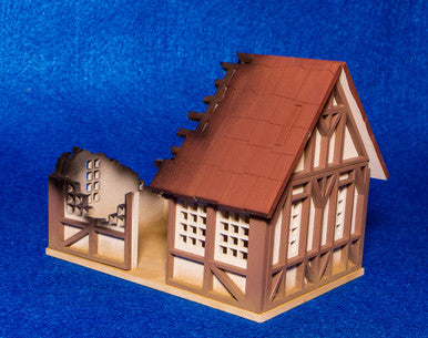 28mm Tudor House, Ruined - 28MMDF622
