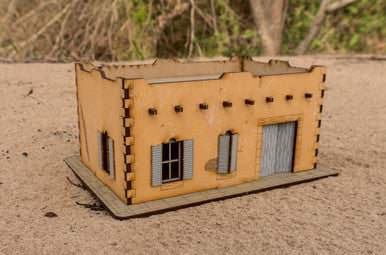 Pre Painted 28mm Middle Eastern Building - 28MPNT093amz