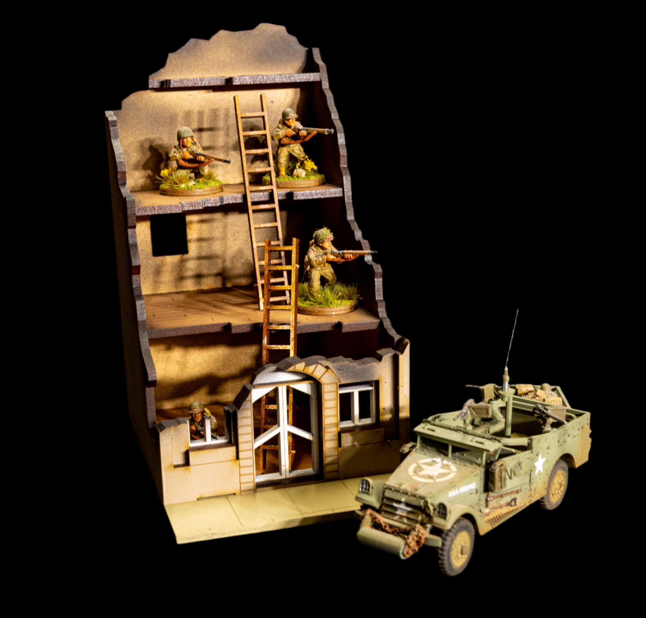 28mm European Building - 28MPNT516 (Painted and Assembled)
