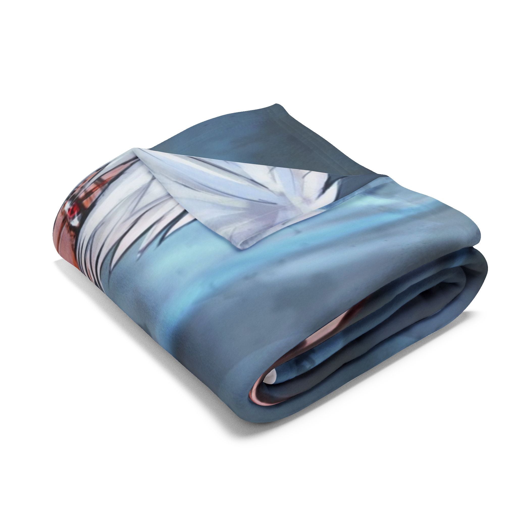 Ninja style Anime-Themed Fleece Blanket, Cozy Throw Blanket, Konoha Design Blanket, Gift for Anime Fans, Soft Plush Blanket