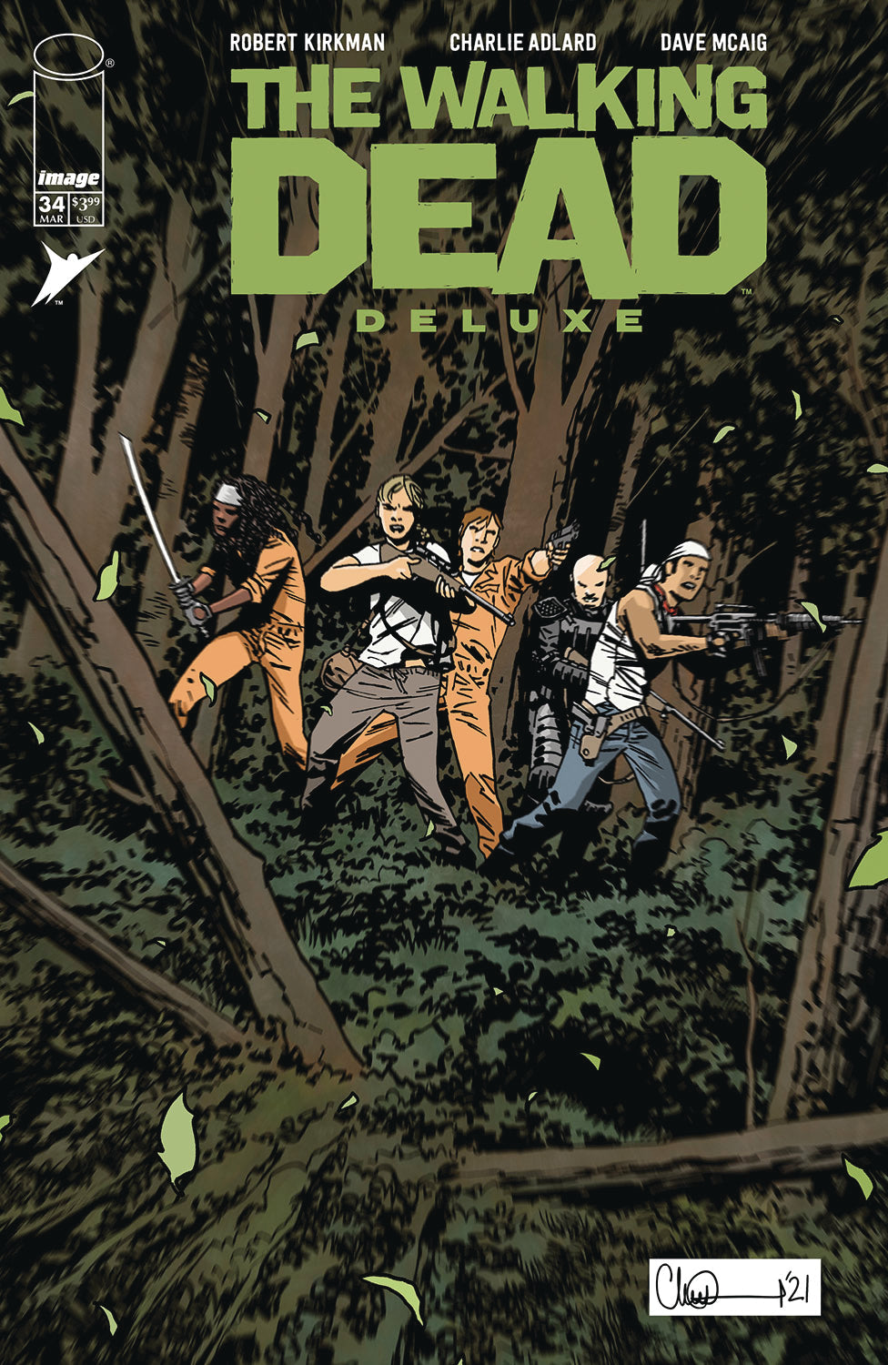 Walking Dead Dlx #34 D Charlie Adlard Variant (Mr) (03/02/2022) Image