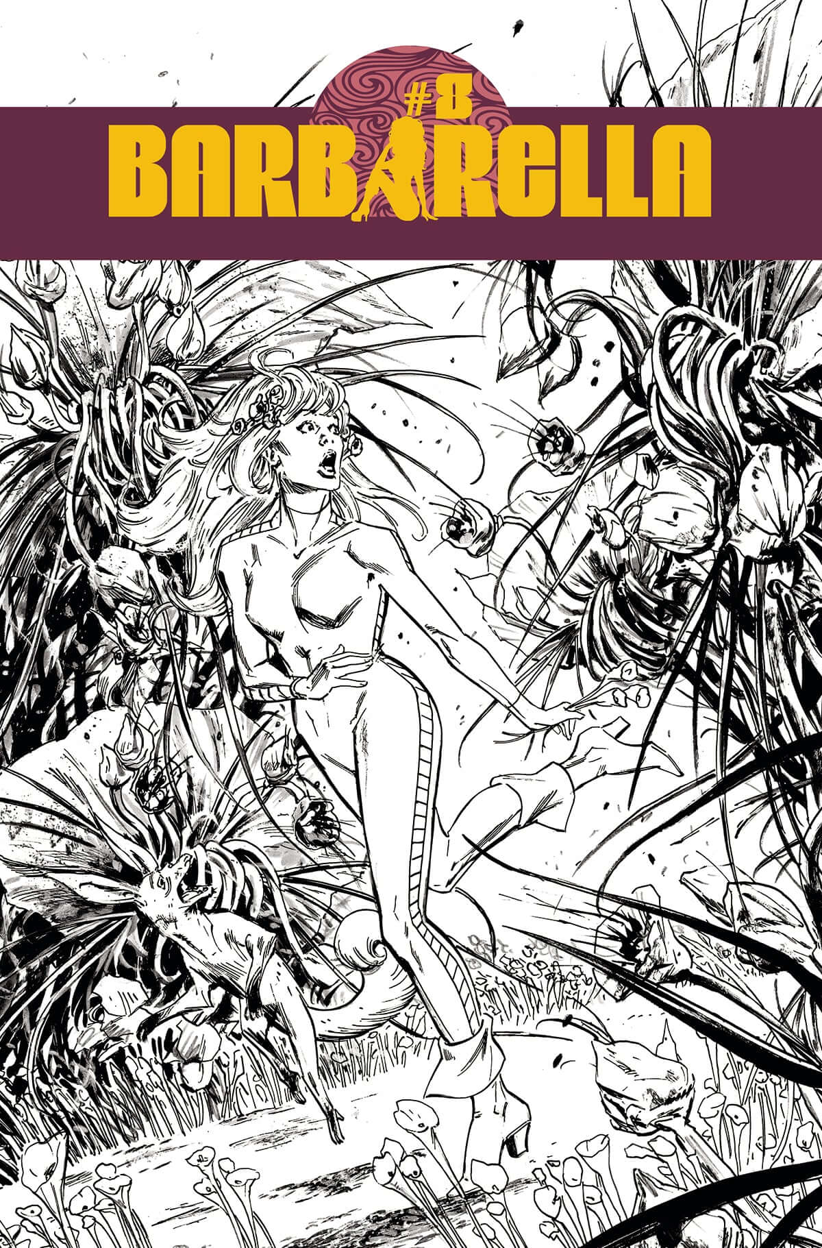 Barbarella #8 F 1:10 Butch Guice B&W Variant (03/23/2022) Dynamite