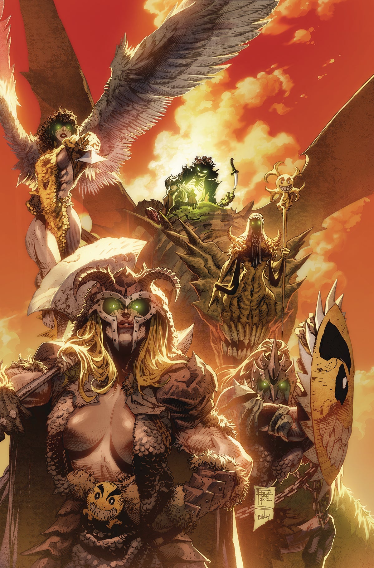 Evil Ernie #4 E 1:25 Philip Tan Virgin Variant (03/09/2022) Dynamite