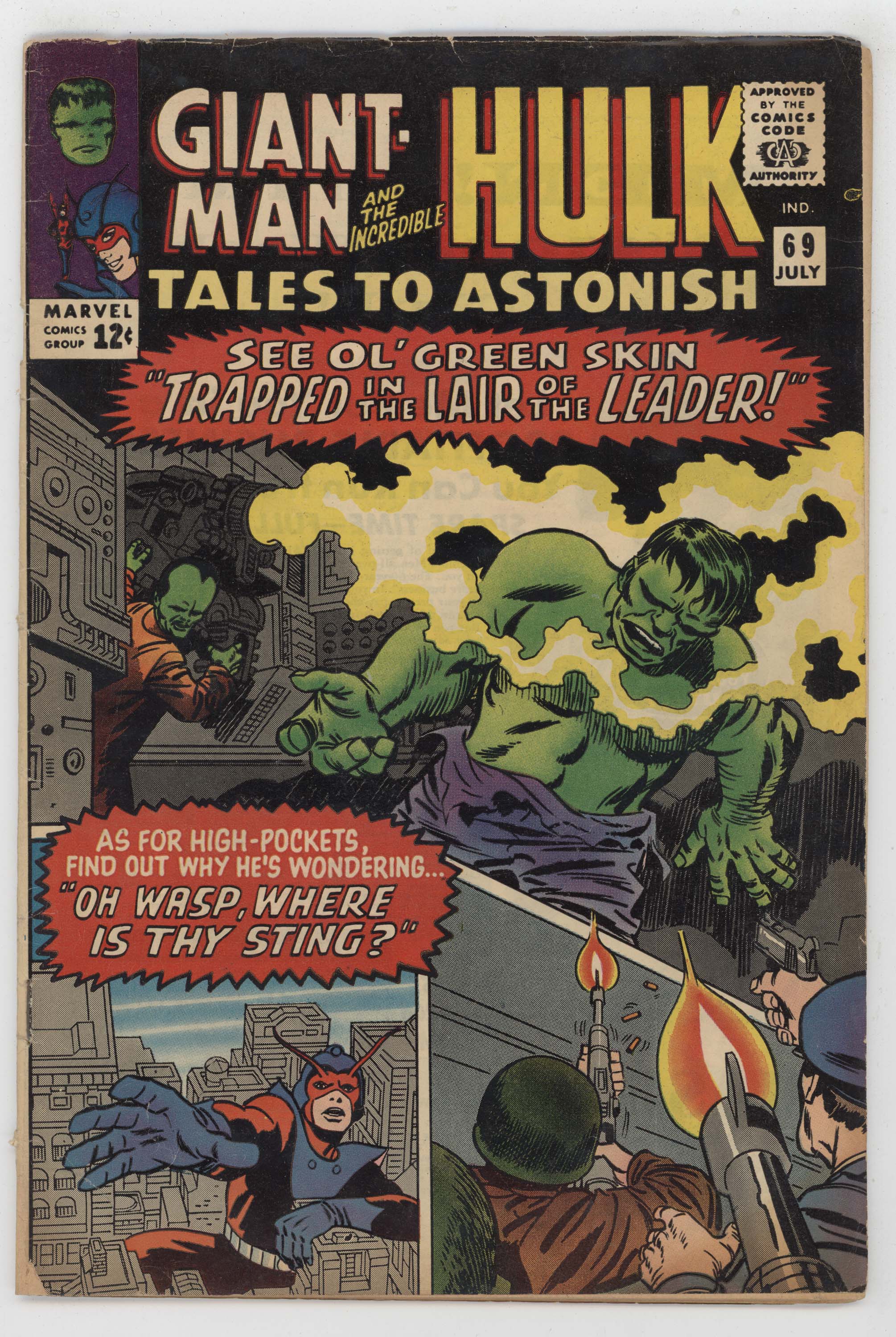 Tales To Astonish 69 Marvel 1965 GD VG Giant-Man Hulk Leader Jack Kirby Stan Lee