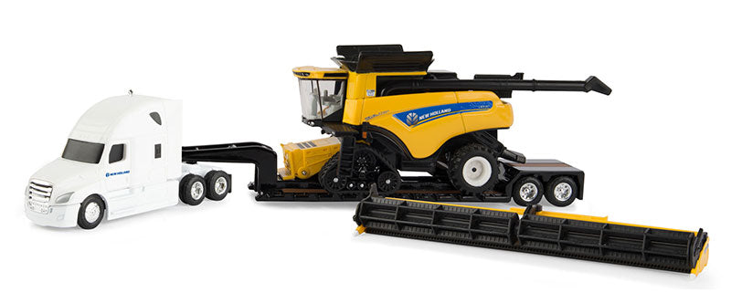 Ertl 13949 1/64 Scale New Holland Cr9.90 Combo Hauling Set