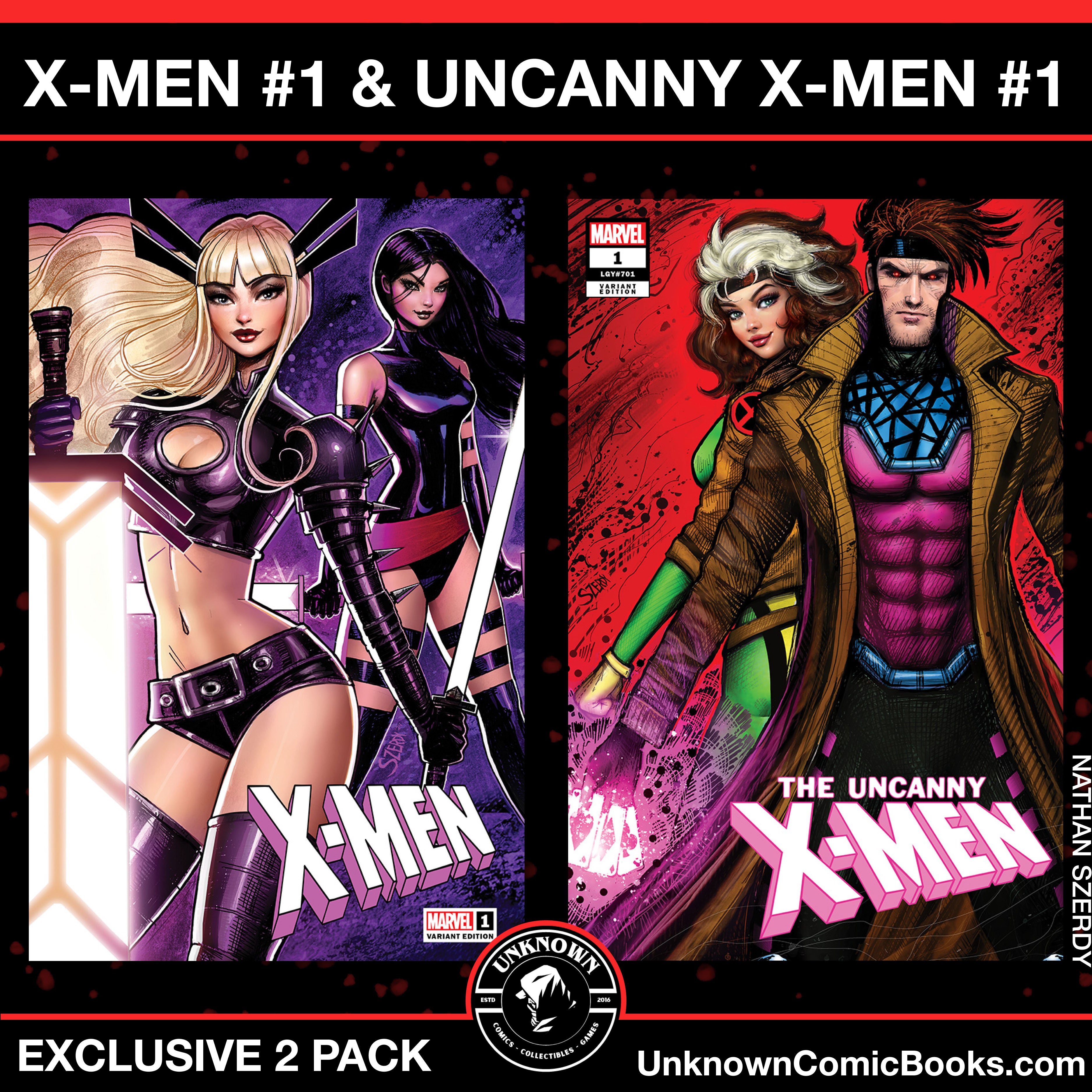 2 PACK] X-MEN #1/ UNCANNY X-MEN #1 EXCLUSIVE NATHAN SZERDY VAR (08/07