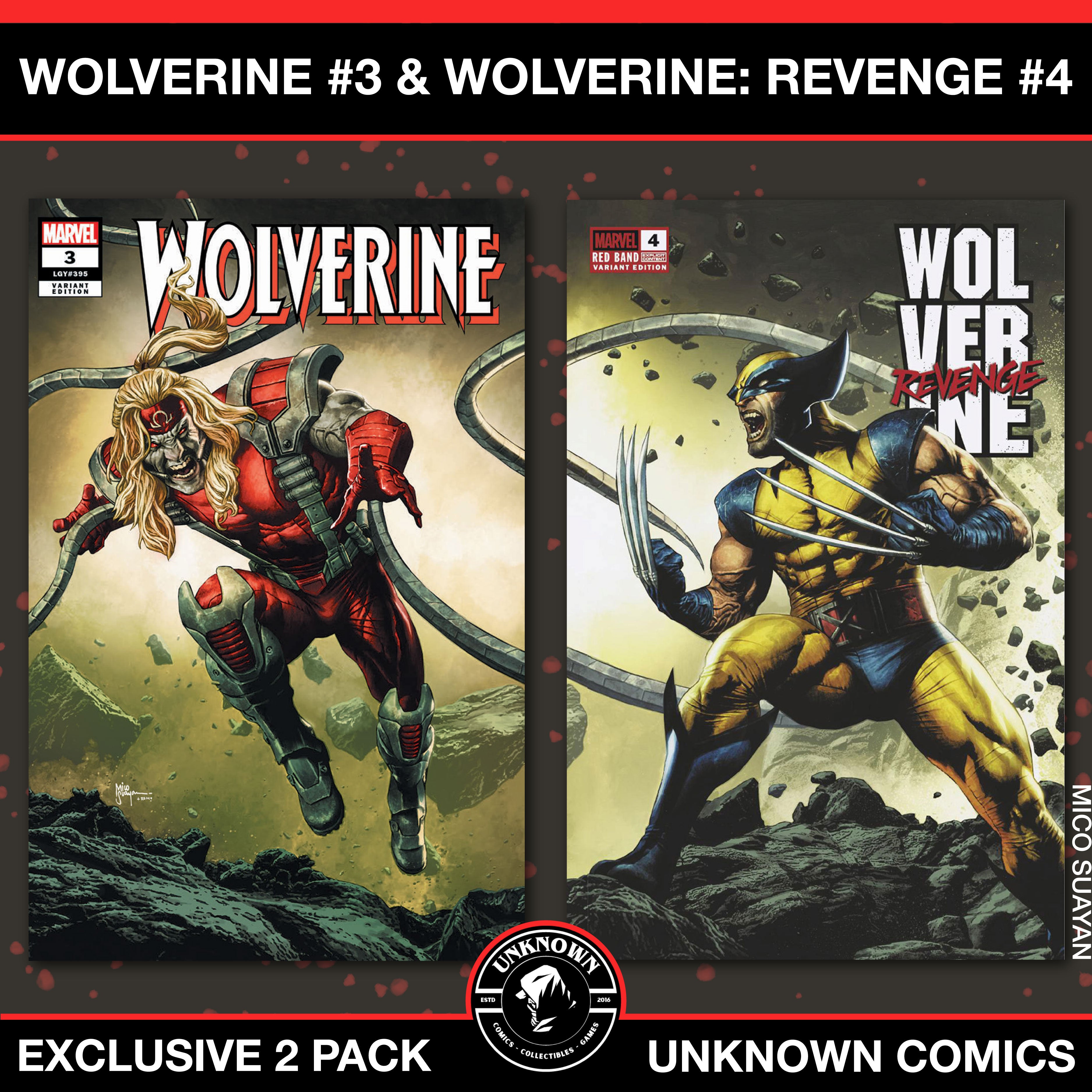 Wolverine #3 Mico Suayan - top Trade/Virgin/BW Set- Mint Condition-