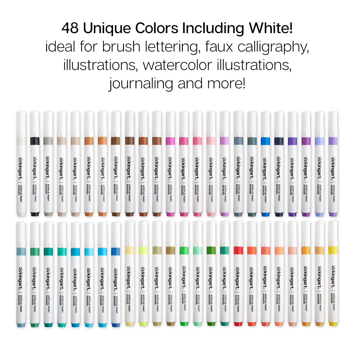 Acrylic Paint Markers 48 Colors