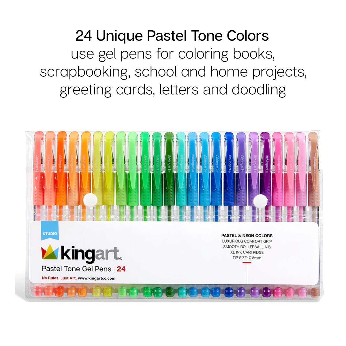Gel Pens 24 Pastel Tone Colors
