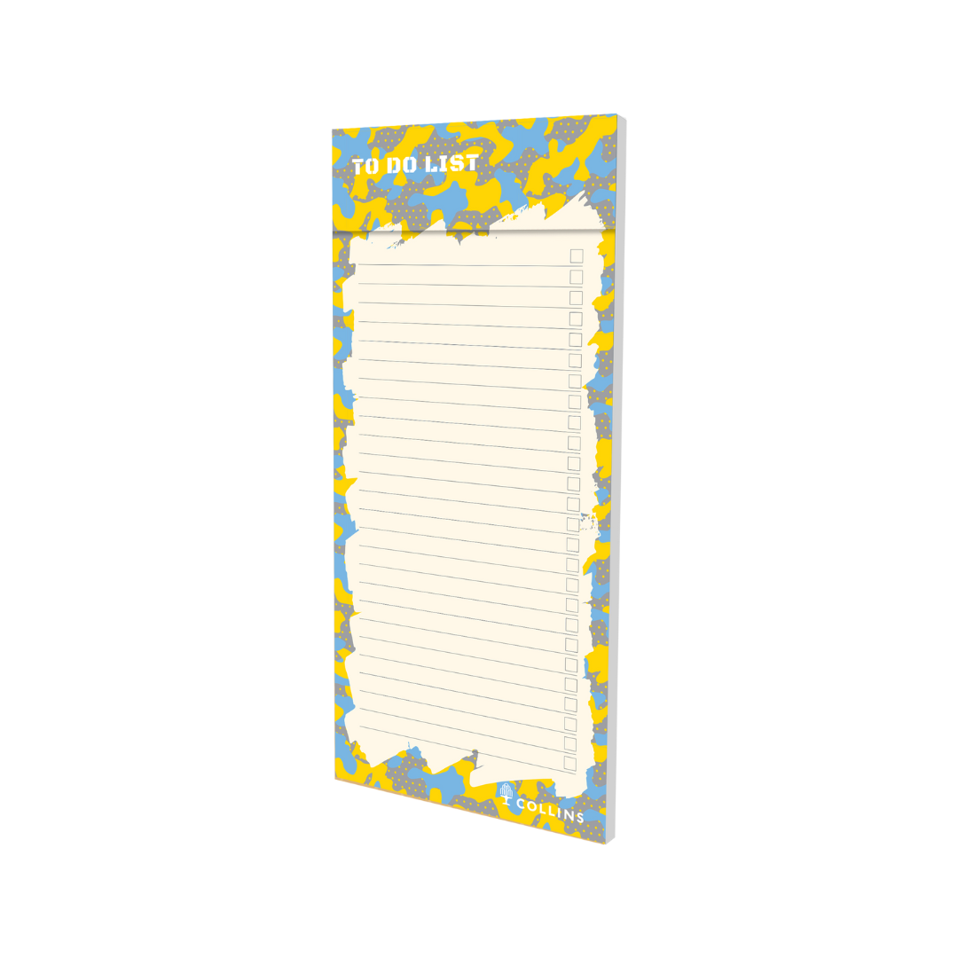 Edge Camo - Magnetic To Do List Pad Slim List - Yellow (EDCM1STD.45)