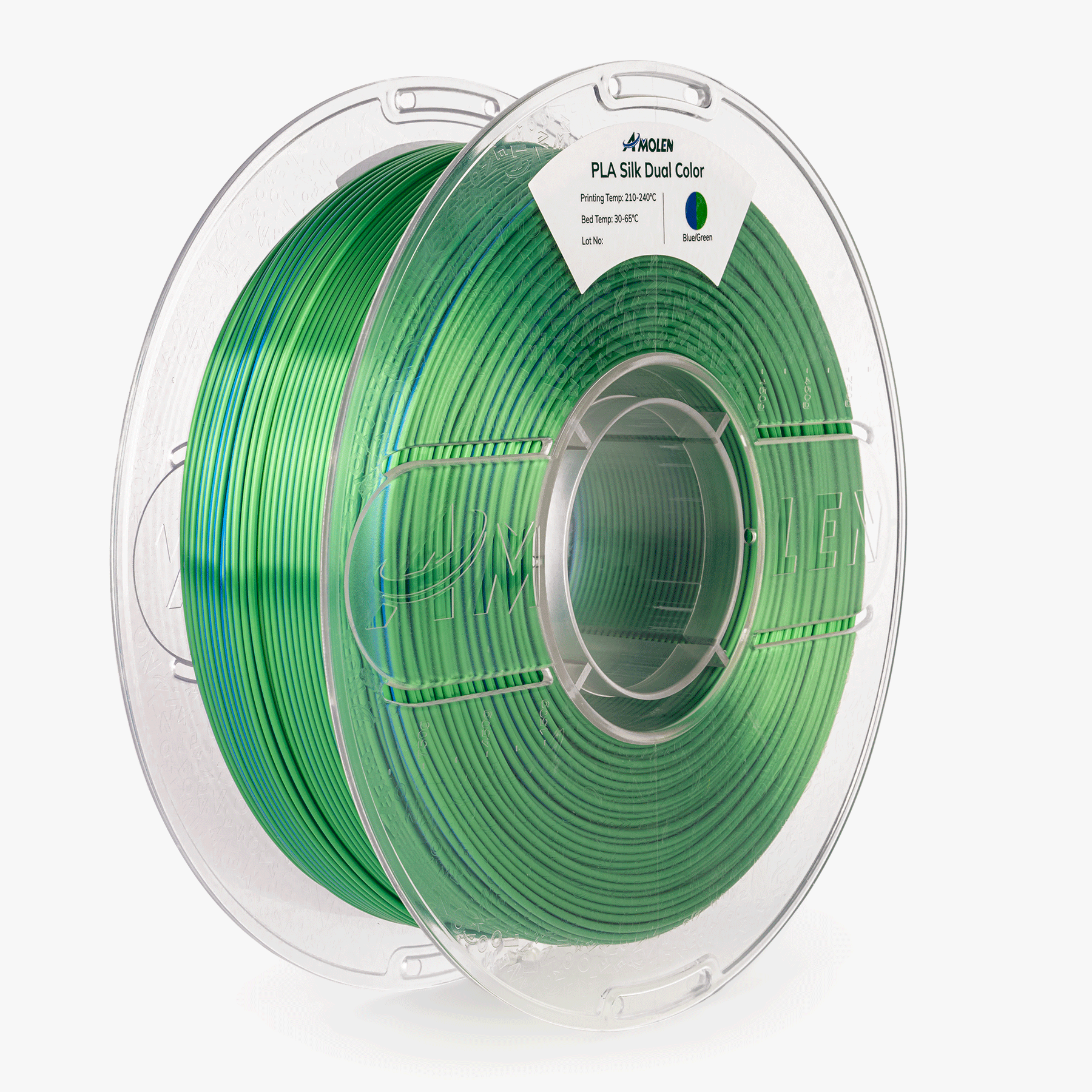 PLA Silk Dual Color Filament 1.75mm, 1KG/2.2LB