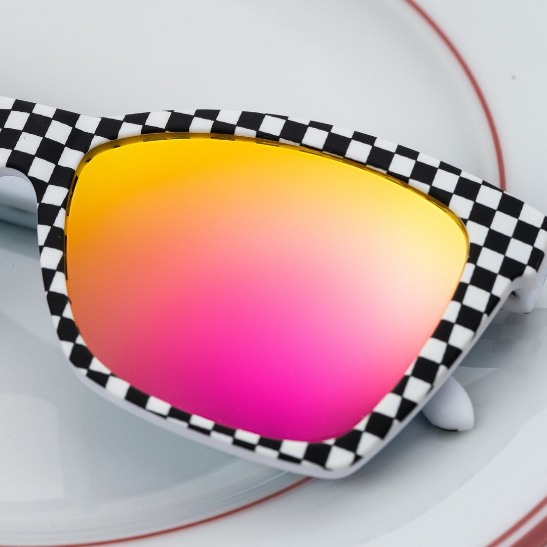 "Server With A Checkered Past" Polarized Pop G Sunglasses